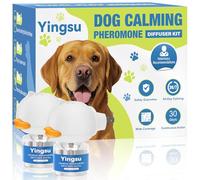 Yingsu Diffuseur apaisant pour chien, 4 en 1 pour chiot - Phéromones relaxantes pour soulager le stress et l'anxiété - Réduit les aboiements agressifs - Aide à entraîner le chien à faire pipi - 2