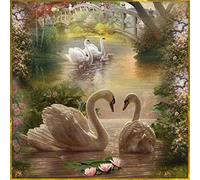 YINGXIN134 1000 pièces Jigsaw Puzzle Swan in The Water Puzzle Game Floor Puzzle - Relaxation Puzzle Games - Thinking Sports Puzzle for Teens and Adults Gifts 75.5 × 50.5cm