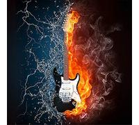 YINGXIN134 Jigsaw Puzzles Gift - Two Color Guitar Puzzles for Adults 1000 Piece-26x38cm