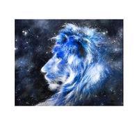 Yingxin34 Puzzle 1000 pièces - Lion Bleu dans Le Ciel - Puzzle pour Adultes et Enfants de 12 Ans et Plus. Puzzle divertissant et Stimulant pour des Heures de Plaisir en Famille. 26x38 cm