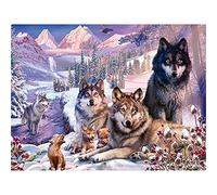 YINGXIN88 Puzzles 1000 pièces - Puzzle pour Adultes - Puzzles Uniques - Loups dans la Neige - Puzzle 1000 pièces coloré et Stimulant - Carton épais avec Impression Premium 75x50cm