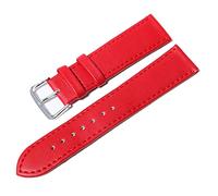 YingYou 10 Couleurs Bracelet Montre Montres En Cuir Bande 12mm 14mm 16mm 18mm 20mm 22mm 24mm Compatible Avec Femmes Hommes Bracelets De Montre Couleur Unie Ceintures De Montre(Red,12mm)