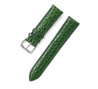 YingYou Bracelet De Montre 12 13 14 15 16 Mm 17 18 Mm 19 20 Mm 21 22 Mm 24 Mm Bracelet De Montre En Cuir Véritable Avec Broches(Green,12mm)