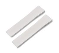 YingYou Bracelet de montre CTS en caoutchouc 16, 18, 19, 20, 21, 22 mm, à dégagement rapide, boucle argentée originale, bracelet de montre FKM à découper sur mesure(White No Buckle,21mmx18mm)