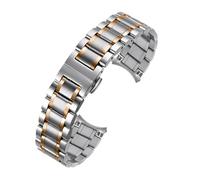 YingYou Bracelet De Montre en Acier Inoxydable Massif Compatible avec Les Bracelets Armani AR5889 5890 5905 5920 for Hommes Et Femmes, 18, 20, 22, 23 Et 24 Mm(Silvery Rose Gold,21mm)