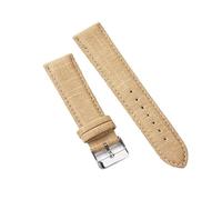 YingYou Bracelet de montre en cuir vintage motif denim, en nylon, compatible avec les bracelets de montre universels de 10 mm, 12 mm, 14 mm, 16 mm, 18 mm, 20 mm, 22 mm(Light brown,20mm)
