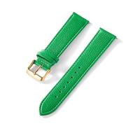 YingYou Bracelet De Montre Imprimé Paume Couche Supérieure En Cuir De Veau 18MM 20MM 22MM 24MM Accessoires De Bracelet De Montre En Cuir Véritable(Apple green gold,20mm)