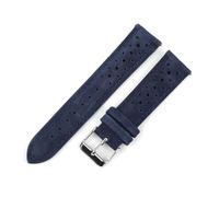 YingYou Bracelet En Velours, Bracelet Poreux, Adapté Aux Accessoires De Montres À Oreille Brute À Dégagement Rapide En Cuir De Vache(Blue,18mm)