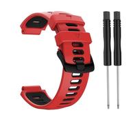 YingYou Bracelet extérieur de remplacement en acier avec boucle en silicone Compatible avec Garmin- Forerunner 735xt/220/230/235/620/630 for montre intelligente(7)
