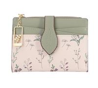 YINHEXI Portefeuille pour femme, compact et petit avec blocage RFID, porte-cartes en cuir synthétique, mini sac à main avec poche pour pièces de monnaie pour femmes, filles, vert feuille, Minimaliste