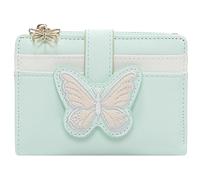 YINHEXI Portefeuille pour femme, porte-cartes, petit porte-monnaie à deux volets avec blocage RFID, joli petit portefeuille de poche en cuir pour femmes, filles, dames mini sac à main court, Vert