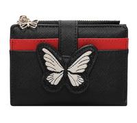 YINHEXI Portefeuille RFID pour femme, petit portefeuille fin en cuir synthétique à deux volets avec poche zippée pour pièces de monnaie et fenêtre d'identité, pour femmes, adolescentes et filles, Noir