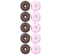 Yinhing 10 Pièces Jouets Grinçants pour Chien en Forme de Beignet en Latex Souple Jouets à Mâcher pour Rapporter Un Jeu Interactif Idéal pour Les Chiens de Tailles et de Races Amusant pour Vos Amis