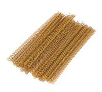 Yinhing 100 Bobines de Liaison en Spirale en Plastique en Plastique, 34loops, Pas de 3: 1, épines de Liaison en Plastique en Papier A4, capacité de 20 Feuilles, 6,4 Mm de Diamètre, pour (GOLD)