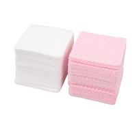 Yinhing 1000pcs Pas de Lingettes à Ongles Lint, Coton épaissi à 3 Couches à Double Face, Coussinets de Nettoyage de Colle à la Colle pour Pédicure de Manucure, Nettoyage de de Cils