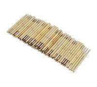 Yinhing 100pcs P75 B1 Problèmes de Test de Ressort Pogo Pogo Contacts Chargés de Ressort pour Tests PCB avec des Coussinets de Doigts D'or