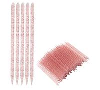 Yinhing 100pcs Pusher Cuticule à Ongles Jetable, Bâton à Ongles avec Angle biseauté et Pointe Pointu, Outil de Soins des Ongles pour les Maquilleurs (rouge)