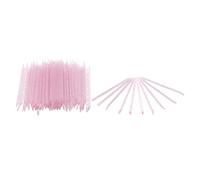 Yinhing 100pcs Pusher Cuticule à Ongles Jetable, Bâton à Ongles avec Angle biseauté et Pointe Pointu, Outil de Soins des Ongles pour les Maquilleurs (Rosé)