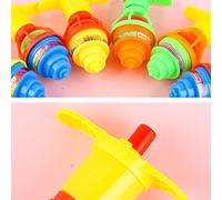 Yinhing 12 Pièces Jouet Gyroscope Rotatif Lumineux pour Enfants Dessus LED Clignotant avec Lanceur pour Garçons Filles Fêtes de Vacances Batterie Incluse Couleurs Aléatoires