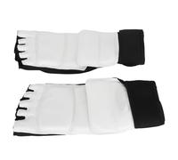 Yinhing 2 Pièces Protège-Pieds de Taekwondo et Support de Cheville de Boxe pour Adultes et Enfants, Idéaux pour l'entraînement d'arts Martiaux de Kickboxing dans Un Design élégant et Blanc (L 36-37)