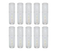 Yinhing 2ml Tube à Lèvres Transparent Vide Rechargeable avec Insert en | Bouteilles transparentes de baume à lèvres, bouchon en caoutchouc résistant, emballage cosmétique portable pour la maison,