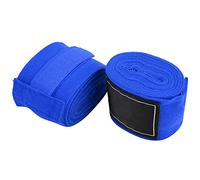 Yinhing 2Pcs Bandages de Boxe 2,5 M Sangles Élastiques pour Muay Thai MMA Taekwondo Bandages en Coton Respirant Ajustement Sécurisé pour la Compétition d'Entraînement Options Rouge Bleu (Blue)
