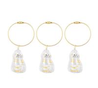 Yinhing 3PCS Porte-clés Commémoratif en Poils de Chat avec Pendentif en Poils de Chat Transparent avec Couvercle à Pression sécurisé pour les Amoureux des Chats et les Propriétaires de (Tapez 2)