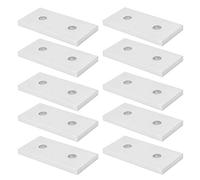 Yinhing 4040 Plaque de Jonction en Aluminium à 2 Trous 10 Pièces Outil de Renforcement de Connexion Plat pour Joints Verticaux Conception de Service pour les Projets de Construction et de Bricolage