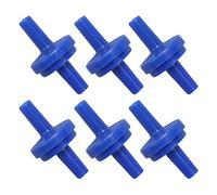 Yinhing 4mm Plastique Arrêts 10 Pièces 4mm Unidirectionnel Clapet Anti-retour PP Plastique Diaphragme Barbe Robinet d'arrêt pour l'alimentation d'admission Bleu (bleu)