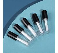 Yinhing 50pcs 1,2 Ml Mini Tubes de Brillant à Lèvres Contenants Vides de Brillant à Lèvres Transparents Anti-fuite Bouteilles de Rouge Bricolage pour Huile