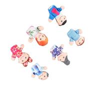 Yinhing 6 Pièces Ensemble de Marionnettes à Doigt en Peluche Familiale Mignonne pour Enfants Racontant des Histoires et Jeu Interactif Poupées Douces et à Doigts pour Les Enseignants et Les Parents