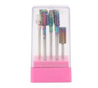 Yinhing 7 Pièces Forets en Carbure de Tungstène pour Ongles Outils Professionnels de Manucure et de Pédicure pour l'enlèvement des Ongles en Acrylique et en Gel et Accessoires de Nail Art élevés