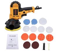 Yinhing 700W Polisseur de Voiture à Disque 5 Pouces Machine de Polissage | Polisseuse rapide 700W, plaque de support de 5 pouces, comprend une éponge et des tampons en laine pour l\'épilation des
