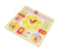 Yinhing À Propos d'aujourd'Hui Tableau Jouets Montessori pour Enfants de 3 Ans et Plus Matériel d'apprentissage Interactif pour l'éducation Précoce Caractéristiques Horloge et Date Tableau de