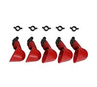 Yinhing Abreuvoirs Automatiques pour Oiseaux de Poulet, 5 Pièces, avec Vis Fixe, en Plastique ABS, Conception à Remplissage Automatique, Bols Faciles pour Poulailler, Utilisation à la Ferme (Bol à