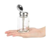 Yinhing Acetone Bottle Dispenser Bouteille d'acétone 80 Ml Distributeur de Dissolvant d'art 'ongle Bouteille à Pompe pour Dissolvant de Vernis à Gel Récipient Vide à l'épreuve Professionnelle