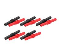 Yinhing Adaptateur de Bouchons de Bananier, Connecteurs de Bouchons de Banane Femelles Coupleur de Banane Coupleur PVC Adaptateur d'extension 10pcs U22 Connecteurs à Douille à Cric à 4 Mm, de Prise