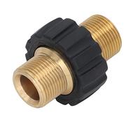 Yinhing Adaptateur de Nettoyeur Haute Pression, Connecteur de Tuyau 5000 PSI, Pièces de Rechange Haute Performance, Trou Intérieur Mâle M22 14 Mm vers Trou Intérieur Mâle M22 15 Mm pour Une (