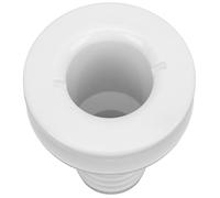 Yinhing Adaptation à la Coque, Connecteur de Coque Abs Abs Connecteur Accessoire 1-1/2 Pouces à la Ajustement Droit à Travers la Connexion du Tuyau de pour les Bateaux Marines (WHITE)