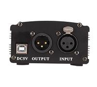Yinhing Alimentation 48V avec Câble USB Câble de Microphone XLR 3 Broches pour Microphones à Condensateur Idéal pour l'enregistrement de Musique