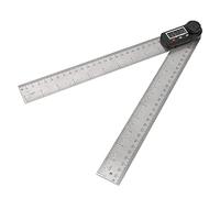 Yinhing Angle d'affichage Numérique électronique 2 Pouces, Règle 0 à 360 Degrés pour le Travail du Bois, Rapporteur Multifonctionnel avec Construction de Mesure, Idéal pour les Projets de (300