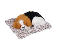 Yinhing Animal en Peluche, Faux Chien électronique Animal de Compagnie Adorable Chiot Endormi Chiot Interactif Jouet en Peluche enroué (Migrou)