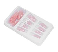 Yinhing Appuyez sur le Kit de Clous, Faux Kit de Clou à la Mode Couverture Complète Artificielle Fausses Ongles 24 Pcs Amovibles Faux Ongles Ki Press sur Ongles Amond pour Femmes Adolescents Enfants