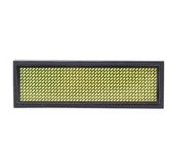 Yinhing Badge Nominatif LED avec Message Défilant Étiquette d'affichage de 550 Caractères Chinois/750 Caractères Anglais Modes d'animation Polyvalents Batterie au Lithium Rechargeable Idéale pour
