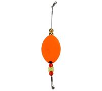 Yinhing Bâton de Bobber en Liège de Poisson Rouge Haute sensibilité avec Fil d'acier pour la Pêche en Eau Profonde Pêche Rouge Orange avec Perles de Cuivre flottabilité élevée Faible (Orange)