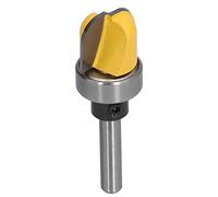 Yinhing Bit de Routeur de Nez Rond, Bit de Nez Rond avec Routeur de Bac à Carbone en Acier en Carbone (3/4 pouce)
