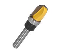 Yinhing Bit de Routeur de Nez Rond, Bit de Nez Rond avec Routeur de Bac à Carbone en Acier en Carbone (1/2 pouce)
