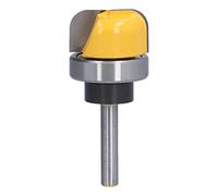 Yinhing Bit de Routeur de Nez Rond, Bit de Nez Rond avec Routeur de Bac à Carbone en Acier en Carbone (1-1 / 8 pouces)