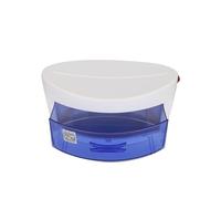 Yinhing Boîte de Stérilisation pour Nail Art, Armoire de Désinfection, Boîte à Outils Portable pour Salon de Manucure, Usage Domestique, Matériau ABS 30x16x16cm (Prise UE 220V)