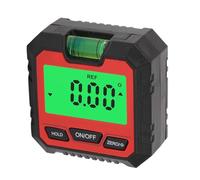 Yinhing Boîte Numérique avec écran LCD rétroéclairé, Détecteur d'angle Précis à 360 °, Base Magnétique, Rapporteur 4 X 90 ° pour les Projets d'ingénierie CAO du Travail du Bois (rouge)